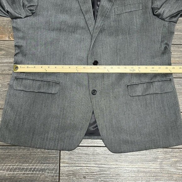Lauren Ralph Lauren Suit Jacket Men’s 46R Sport Coat Gray Silver Herringbone - Picture 14 of 14